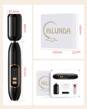 HiLUNDA box with accessories laid out, showing included bits and USB-C charger