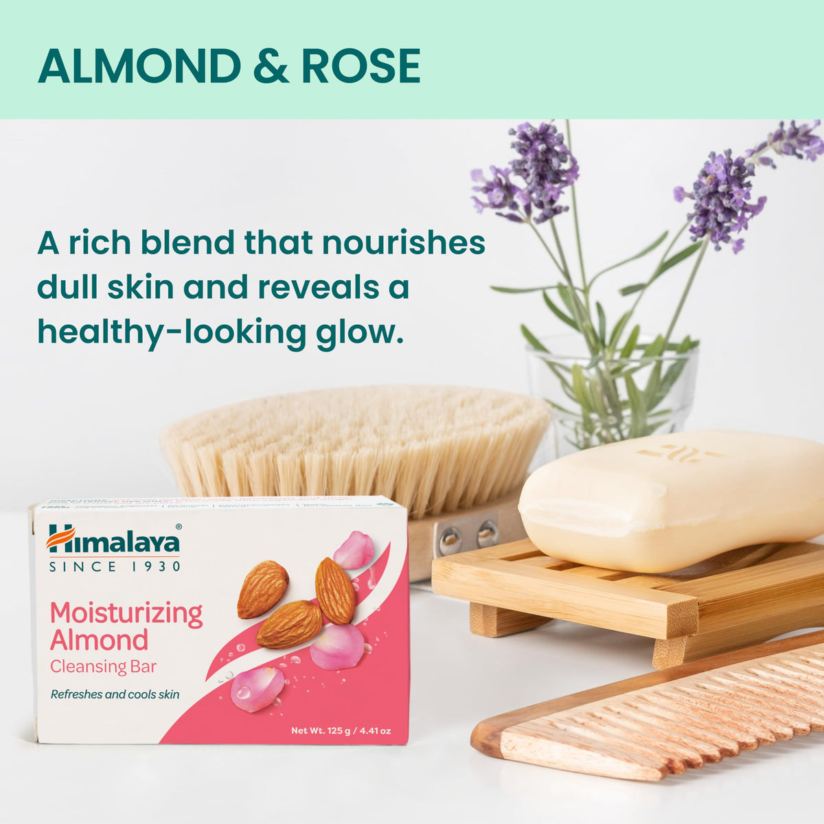 Himalaya bar lathering in bath demonstrating gentle cleansing foam