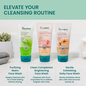 Himalaya 150 ml tube next to common items to show actual size