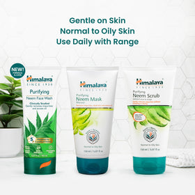 Himalaya face wash in a bathroom setting during skincare routine for daily-refresh benefit