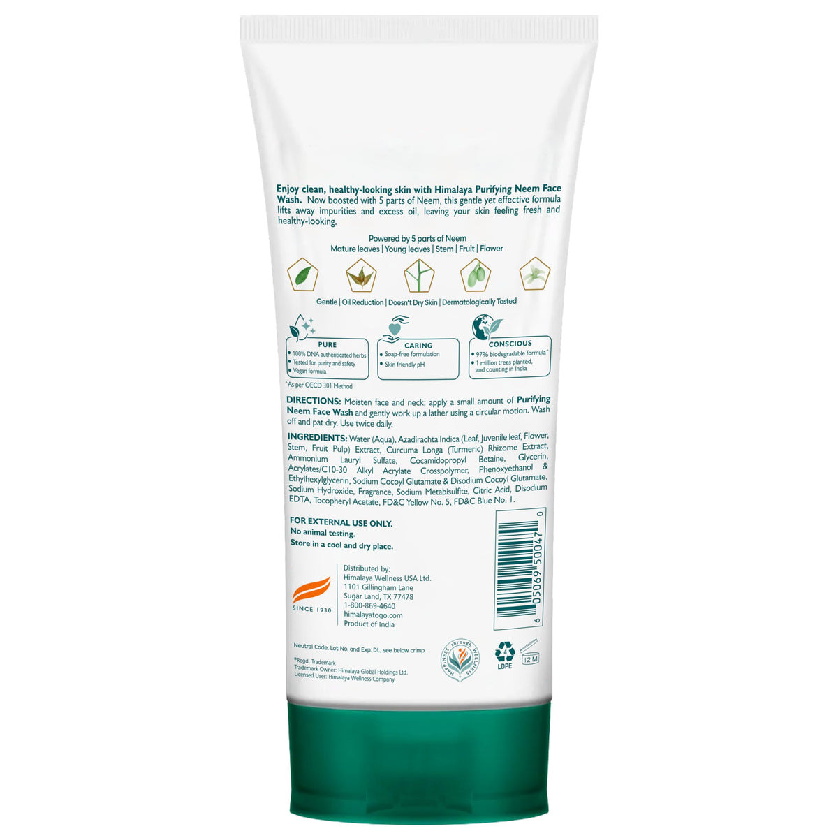 Himalaya tube cap close-up showing flip-top for controlled dispensing and convenience
