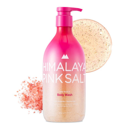 HIMALAYA PINKSALT front bottle showing label and size, promotes clear ingredient benefits