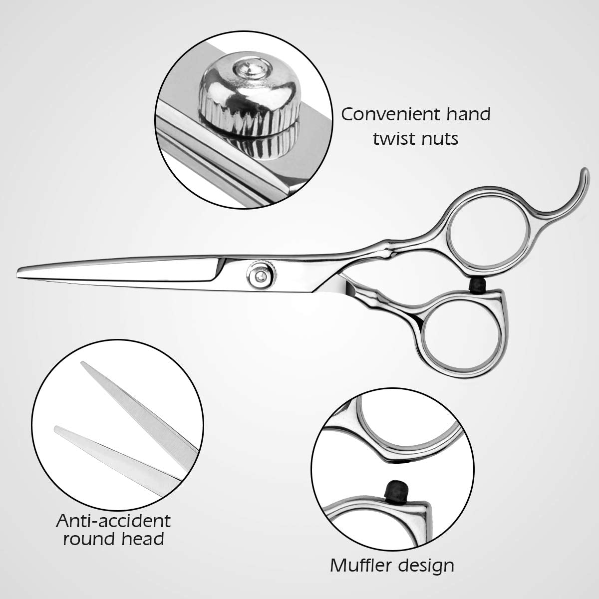 Himart straight scissor blade close-up for precise, clean cutting