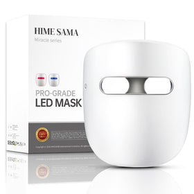 HIME SAMA front view LED mask showing full coverage and uniform illumination benefit