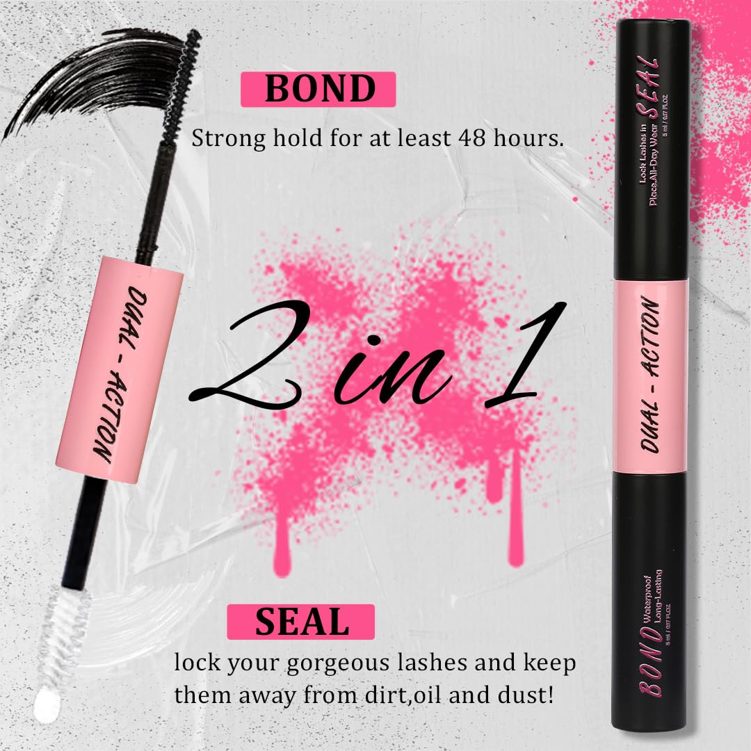 Himirell application brush combing lashes for even glue distribution and neat finish
