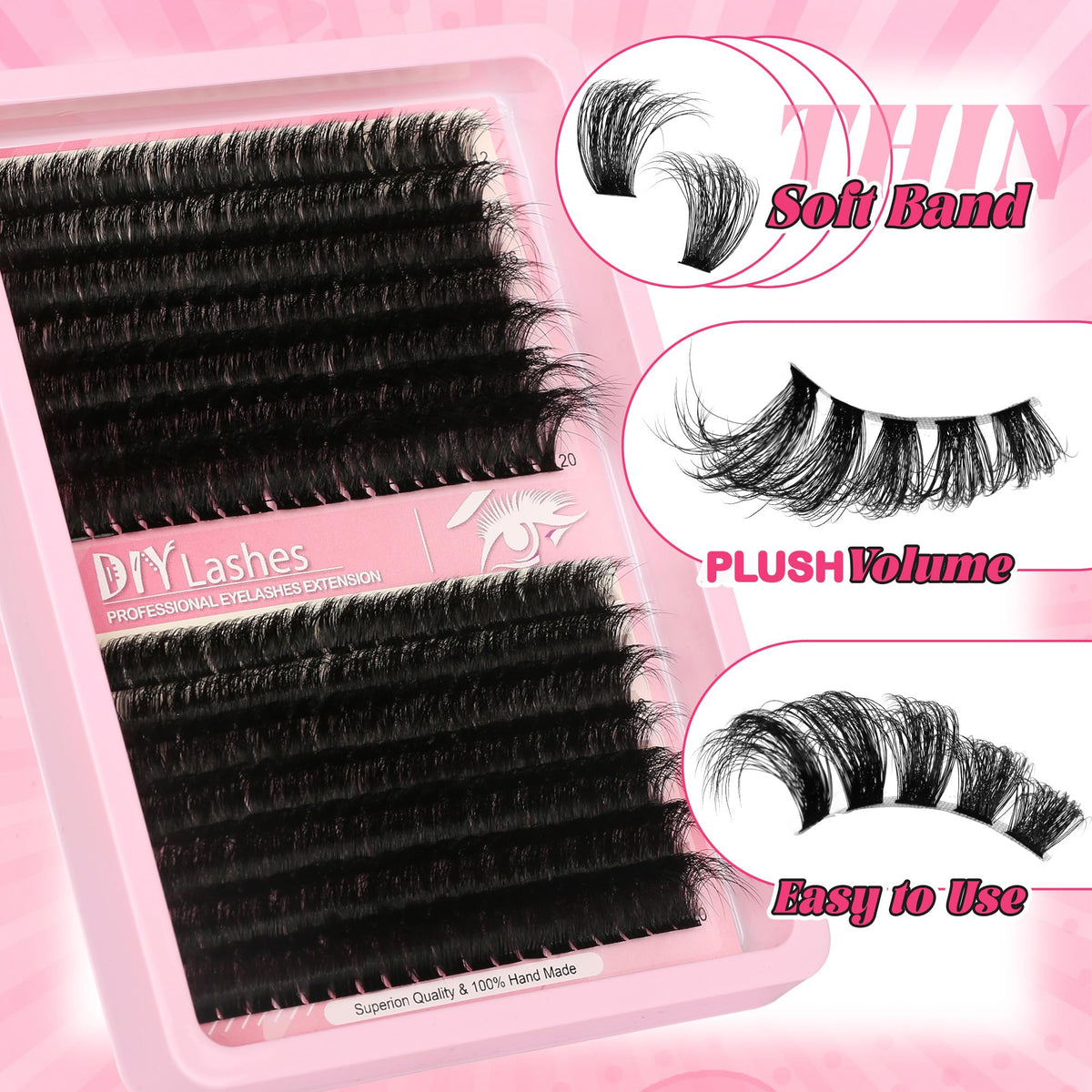 Himirell before and after eye photo showing lifted, fuller lash effect