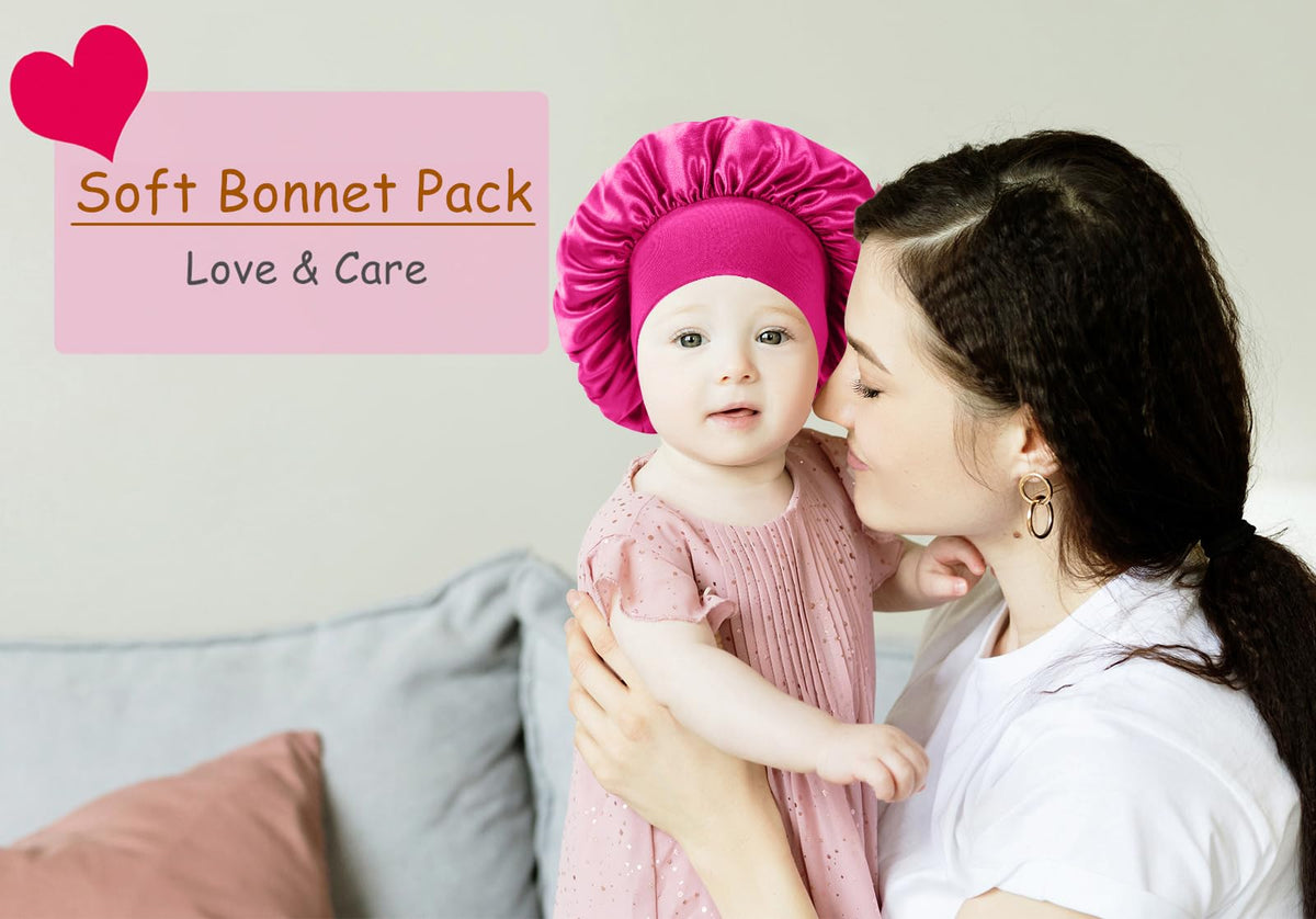 Himoswis bonnet worn during morning routine showing multiuse convenience