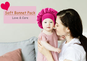 Himoswis bonnet worn during morning routine showing multiuse convenience