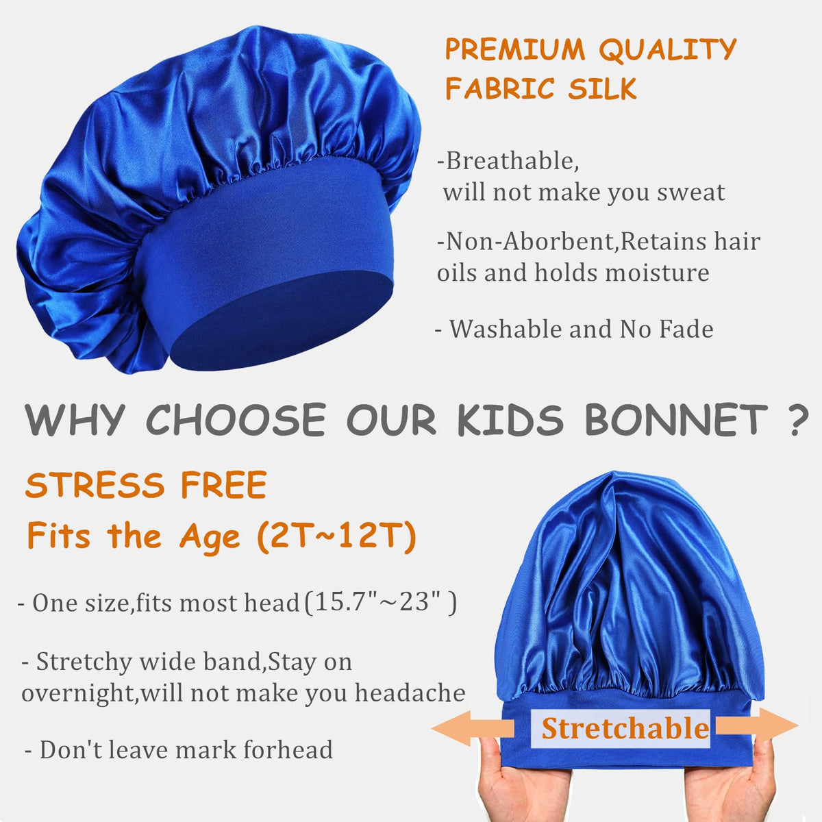 Himoswis bonnet next to ruler showing size fit for most kids heads