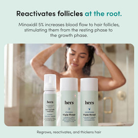 hims & hers conditioner texture close-up showing creamy, lightweight hydration