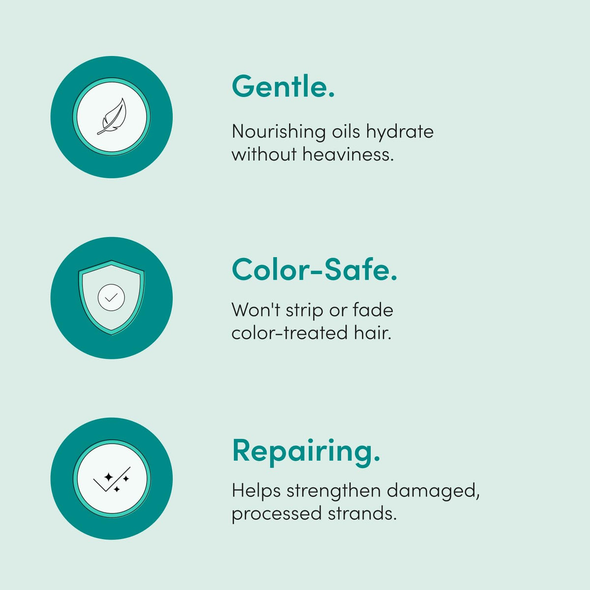 HIMS & HERS conditioner applied to wet hair in shower demonstrating detangling and conditioning benefit