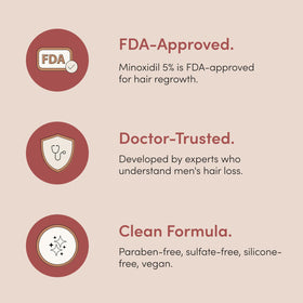 hims application on scalp demonstration showing targeted use benefit