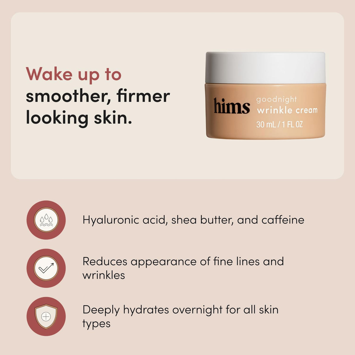 hims cream texture closeup highlighting smooth hydration benefit