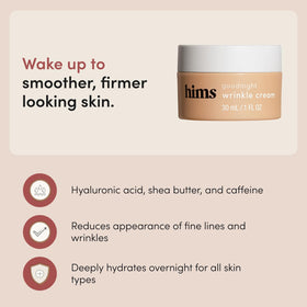 hims cream texture closeup highlighting smooth hydration benefit