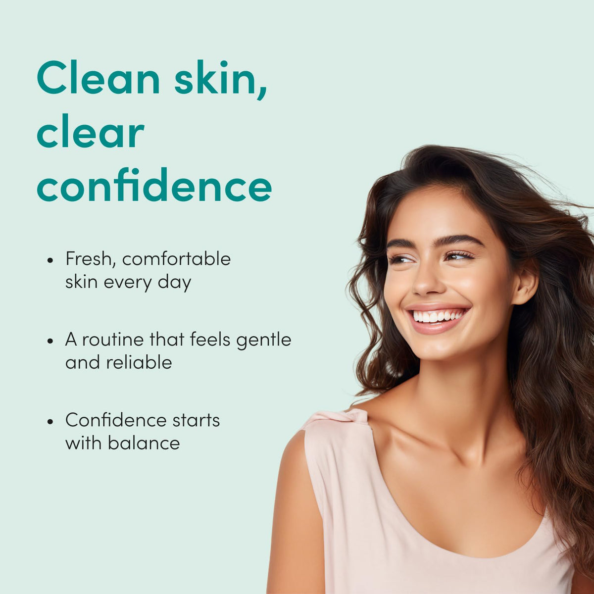 HIMS & HERS cleanser alongside moisturizer showing layering compatibility and hydration