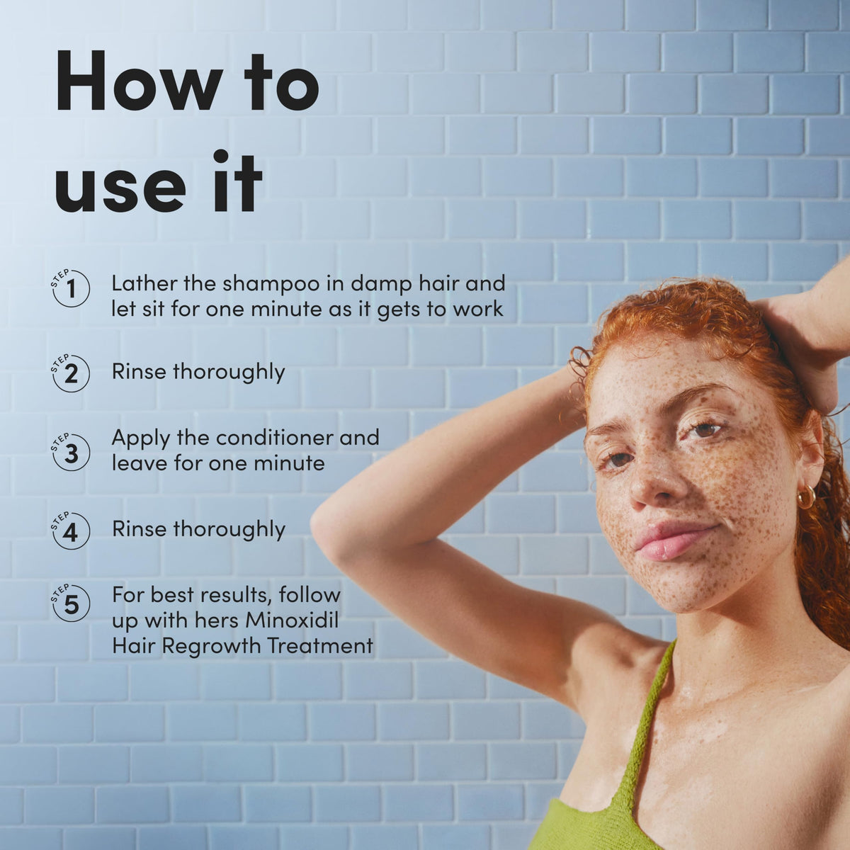 HIMS & HERS ingredient visual with biotin and Biovolume 128 illustrating volume support