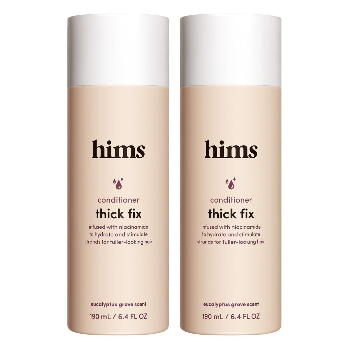 hims front packaging showing bottle and label with brand clarity and product benefits