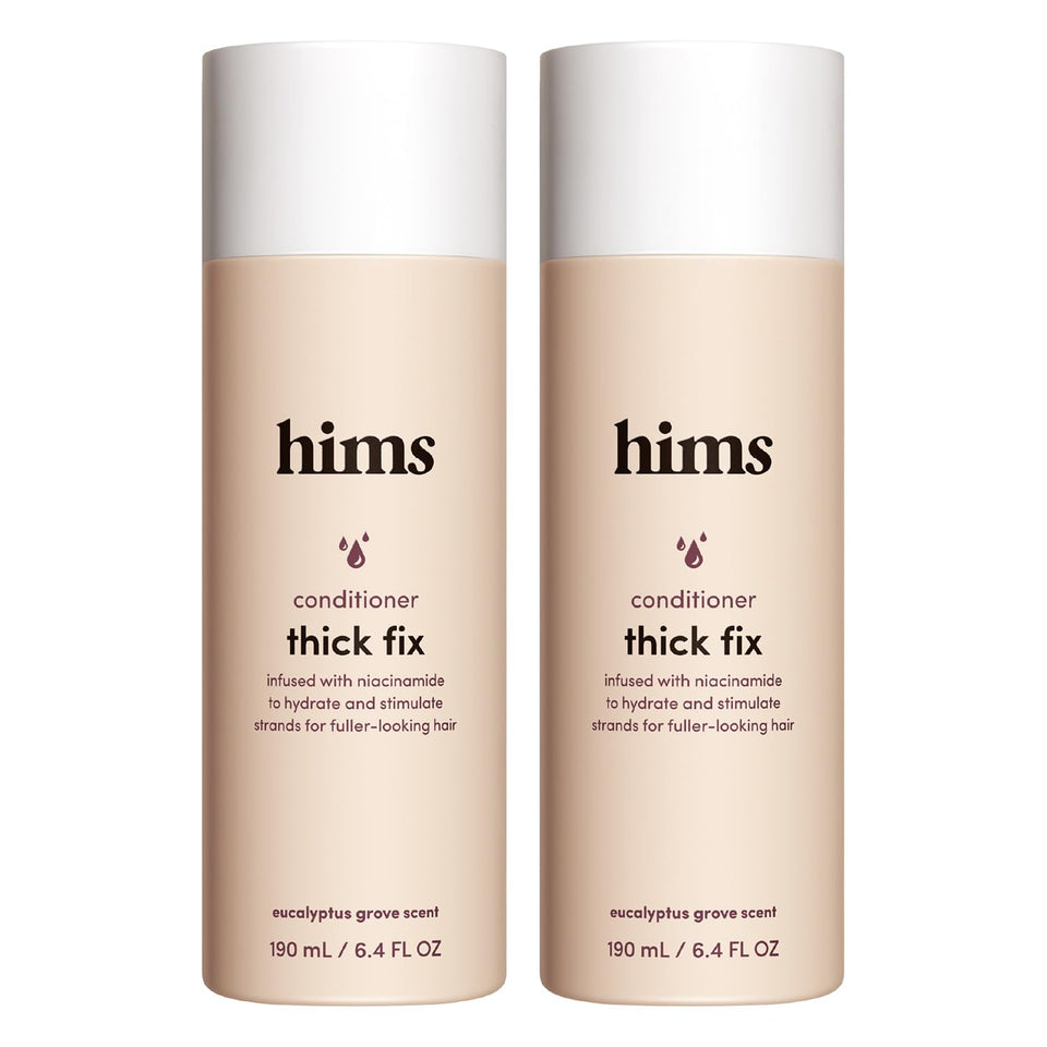 hims front packaging showing bottle and label with brand clarity and product benefits
