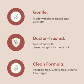 hims ingredient label closeup showing panthenol and niacinamide benefits