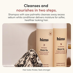 HIMS & HERS shampoo texture close-up illustrating gentle lathering action