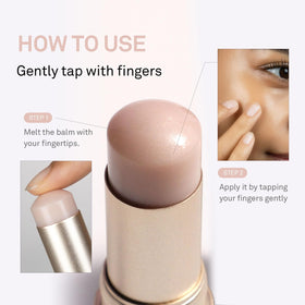 HINCE eyelid sheen on model showing soft, blendable eyeshadow glow