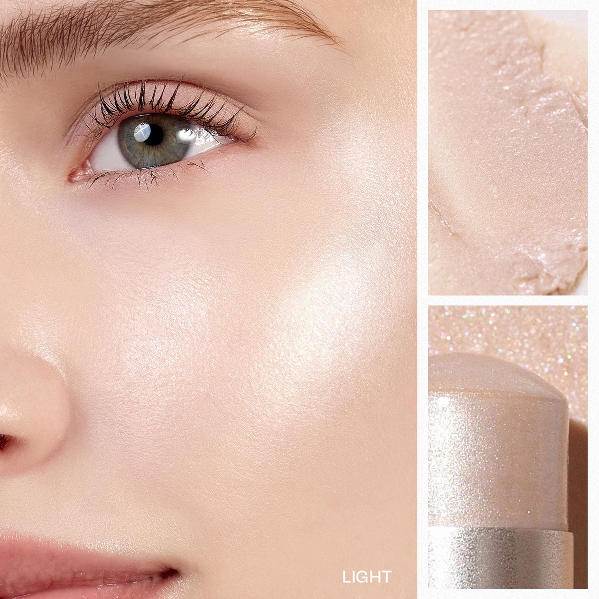 HINCE close-up texture of balm melting for hydrated, dewy finish