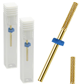 HINGTAI front view of two cuticle drill bits showing packaging benefit convenience