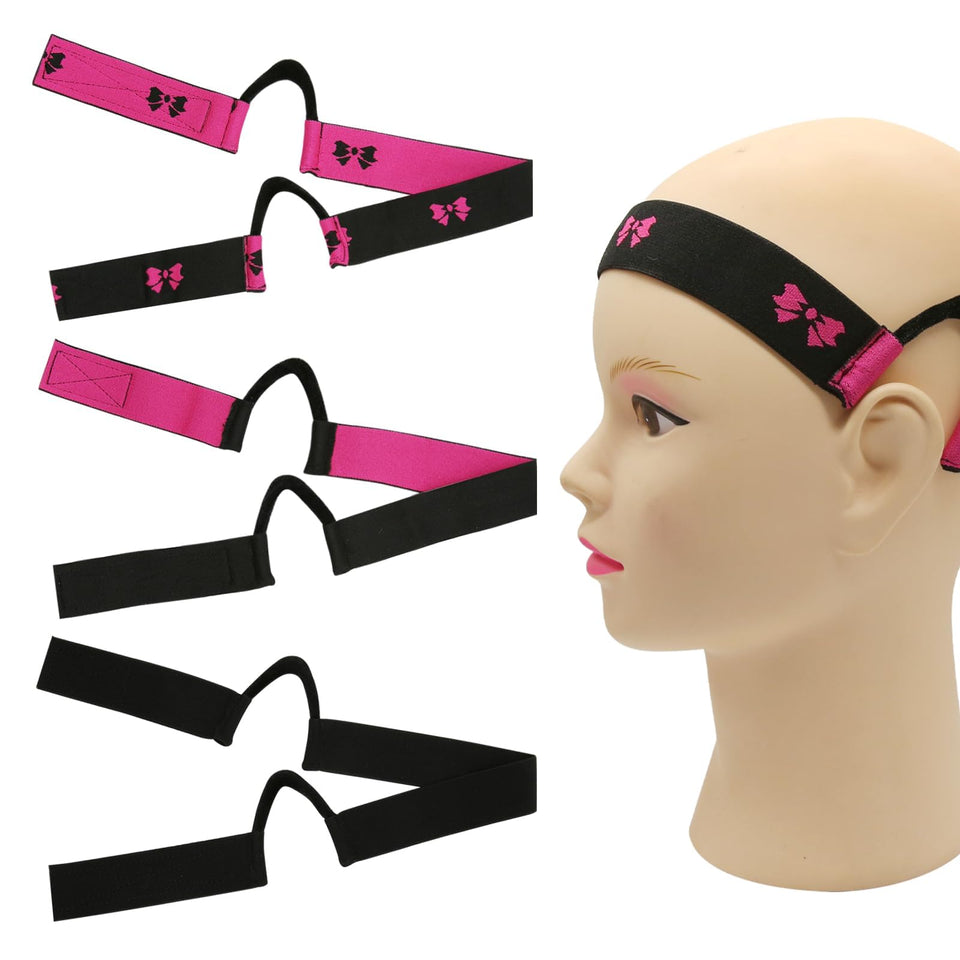 HINGTAI front view of three packed velvet C-shaped bands showing neat packaging and convenience
