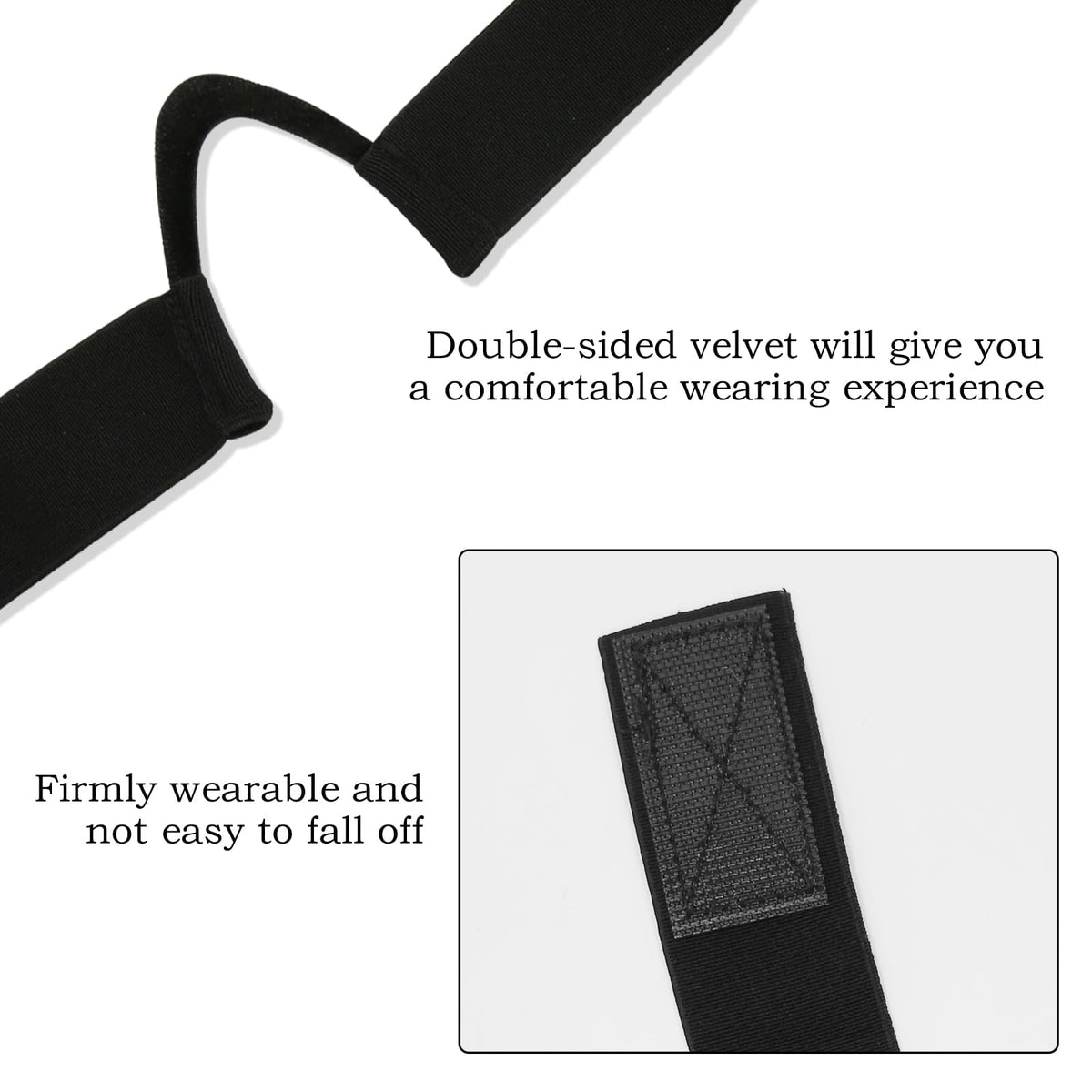 HINGTAI side view showing C-shaped ear cutout to prevent ear pressure and pinching