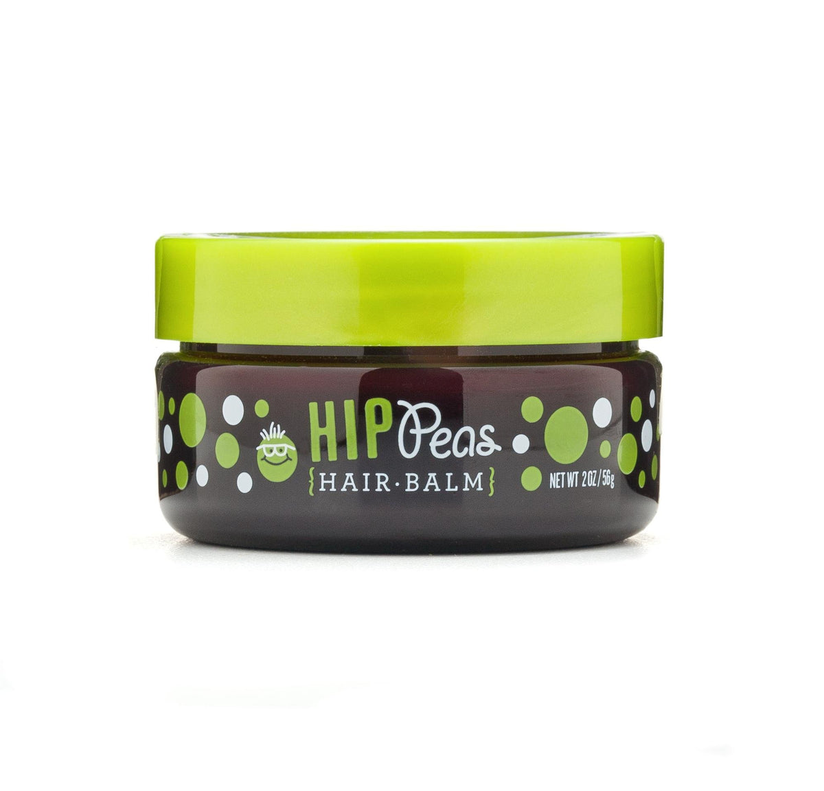 Hip Peas front packaging 2 oz jar showing brand and product benefits