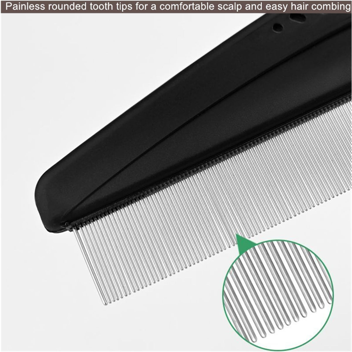 Hipifans comb in use detangling wet hair reducing pull and breakage