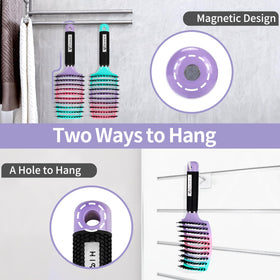 HIPPIH brush smoothing dry hair to help styling and reduce frizz