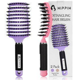 HIPPIH front packaging showing two brushes and protective boxes, convenient set benefit