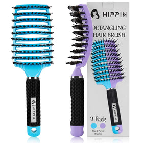 HIPPIH front packaging showing two brushes and protective box, convenient storage benefit