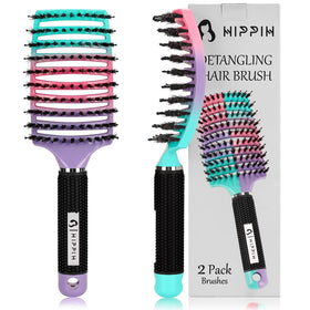 HIPPIH front packaging showing two brushes and protective boxes for convenience