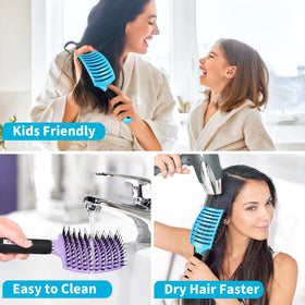 HIPPIH brush hanging on hook using hole design to save space and dry quickly benefit