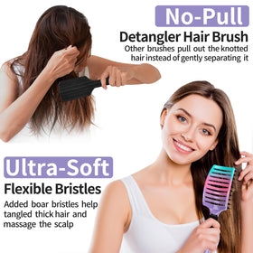 HIPPIH nylon pin detail detangling knots gently with reduced breakage