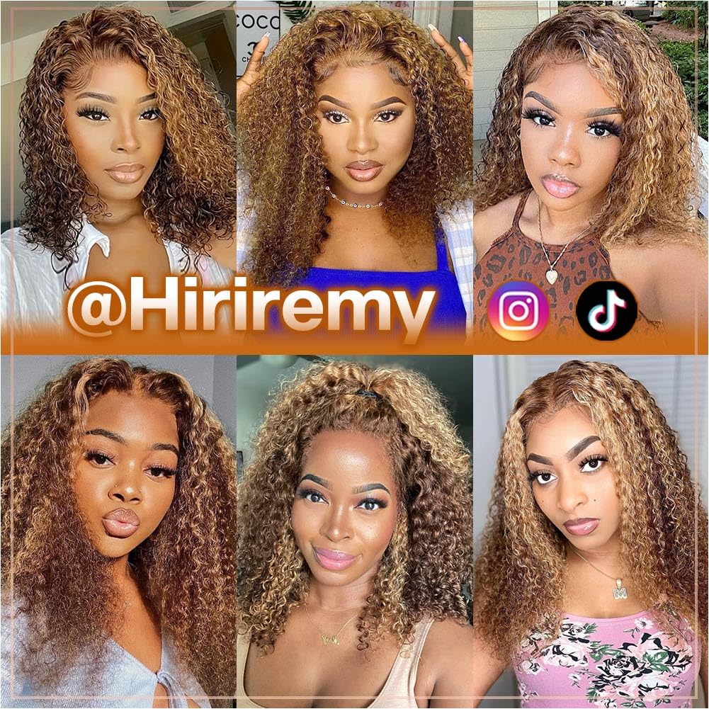HIRIREMY ombre honey blonde tips detail enhances dimension and sun-kissed color