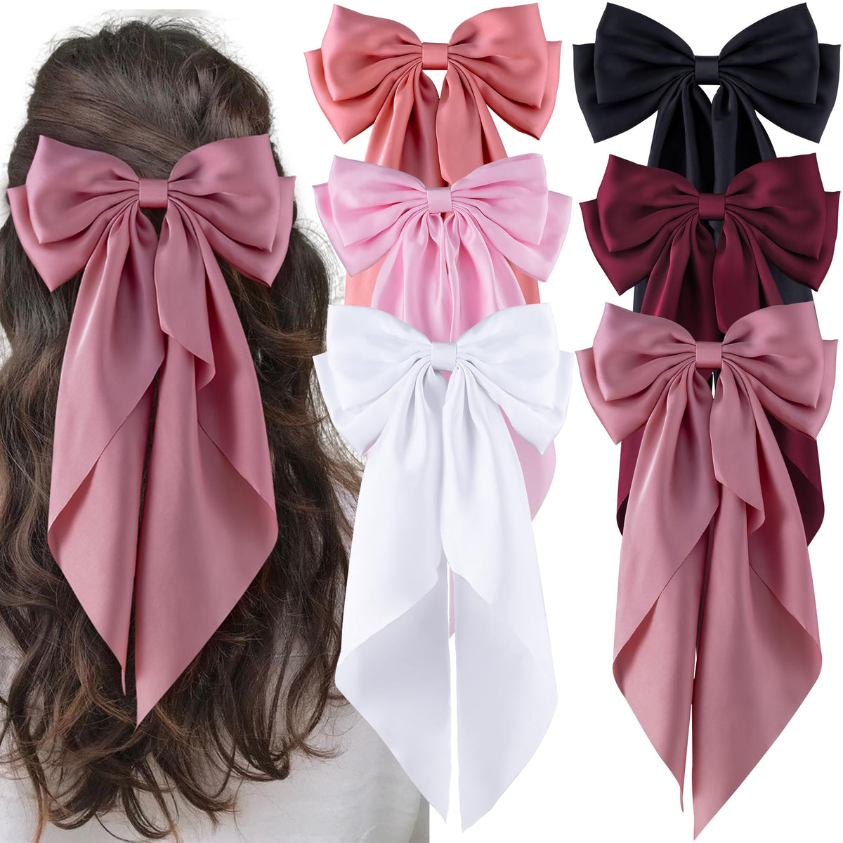 hisial black bow front view shows polished look and easy styling