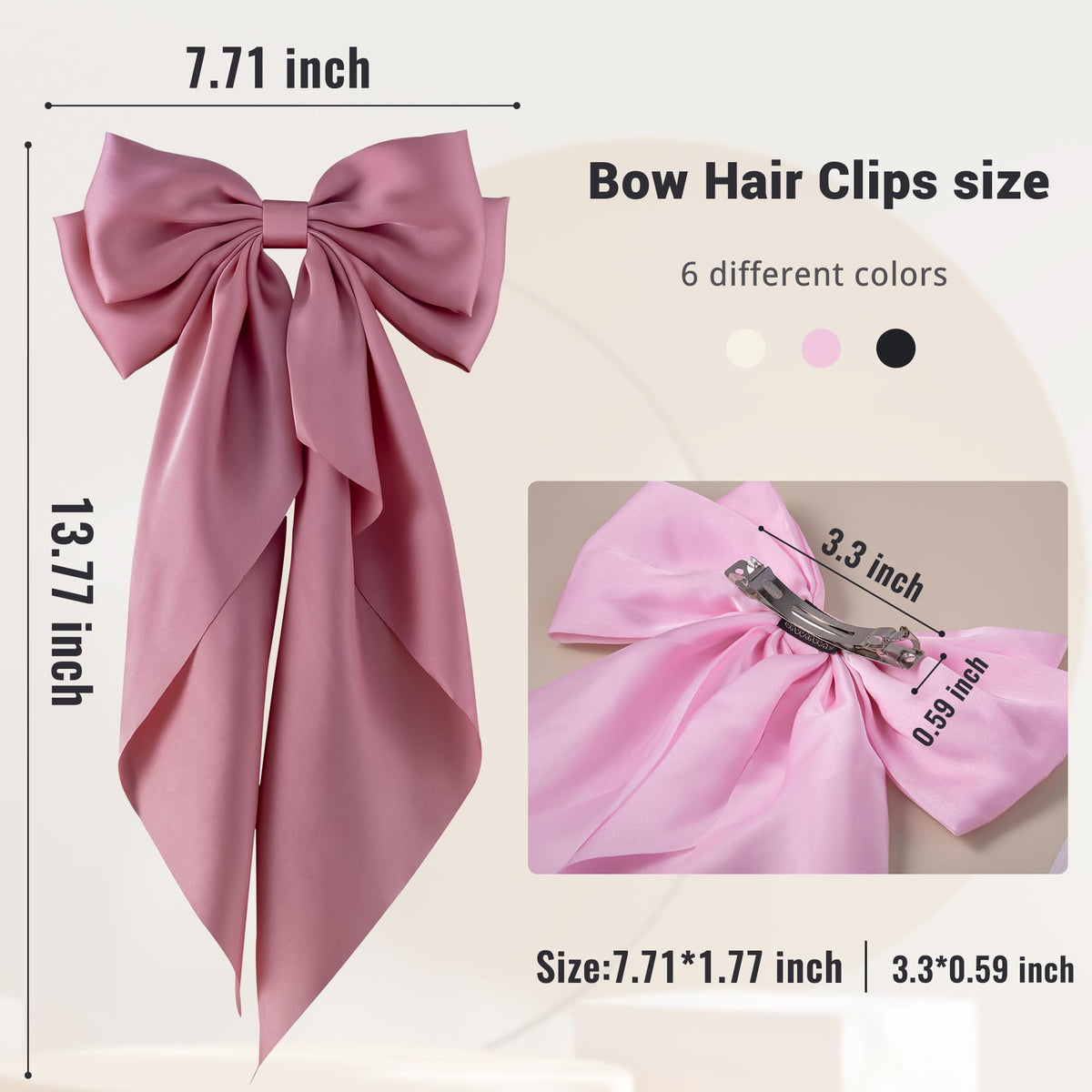 hisial pink bow closeup texture highlights silky fabric and shine