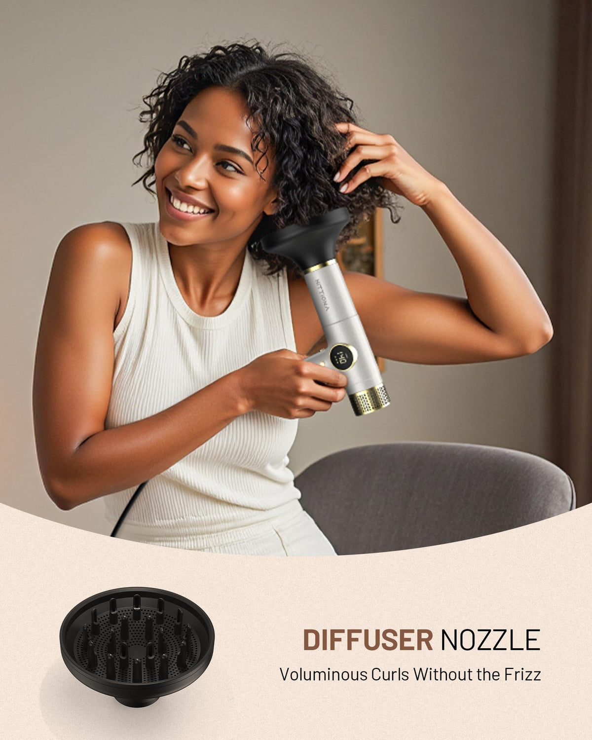 HITTIONA handle and controls textured grip for comfortable styling