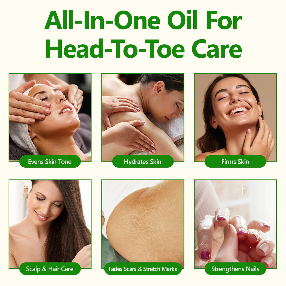 HJFRONGF hand applying oil to wrist demonstrating easy massage absorption benefit