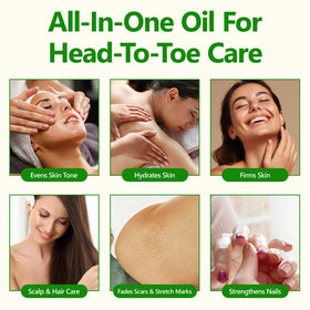 HJFRONGF hand applying oil to wrist demonstrating easy massage absorption benefit