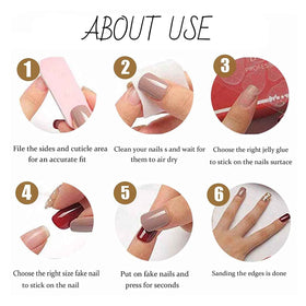 Hkanlre press-on nails on model demonstrating polished look for events and everyday wear