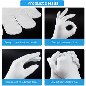 HMNYSOL gloves on hand applying lotion to improve moisture absorption