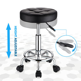 HMTOT stool in salon lifestyle setting showing space-saving professional use