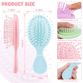 HOFASON close-up of soft flexible bristles reducing hair pulling