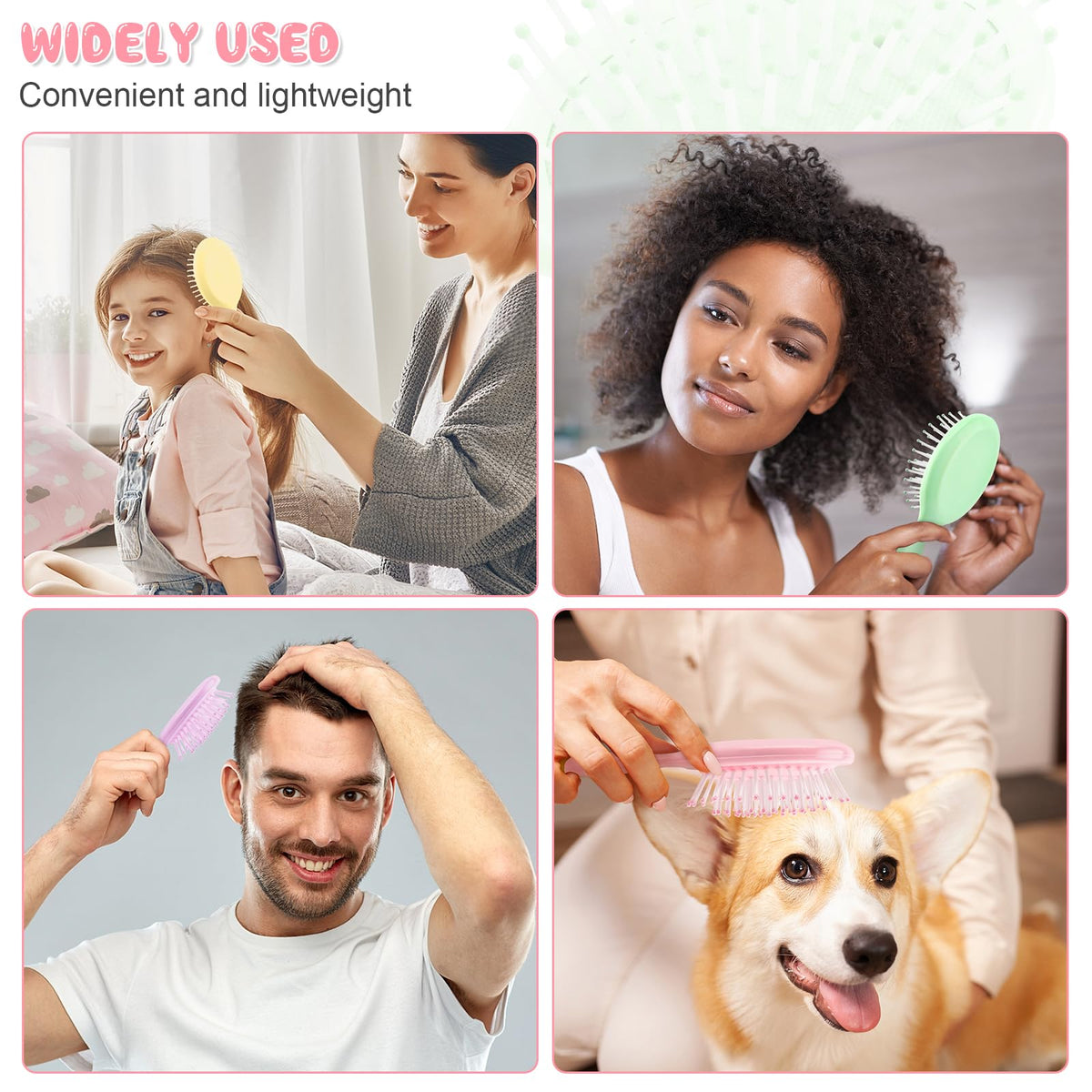 HOFASON detangling wet hair in bathroom for quick post-shower manageability