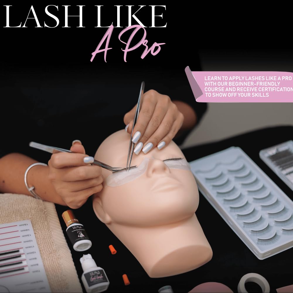 HOKA technician applying extensions to mannequin to practice technique