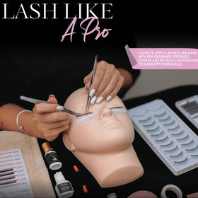 HOKA technician applying extensions to mannequin to practice technique